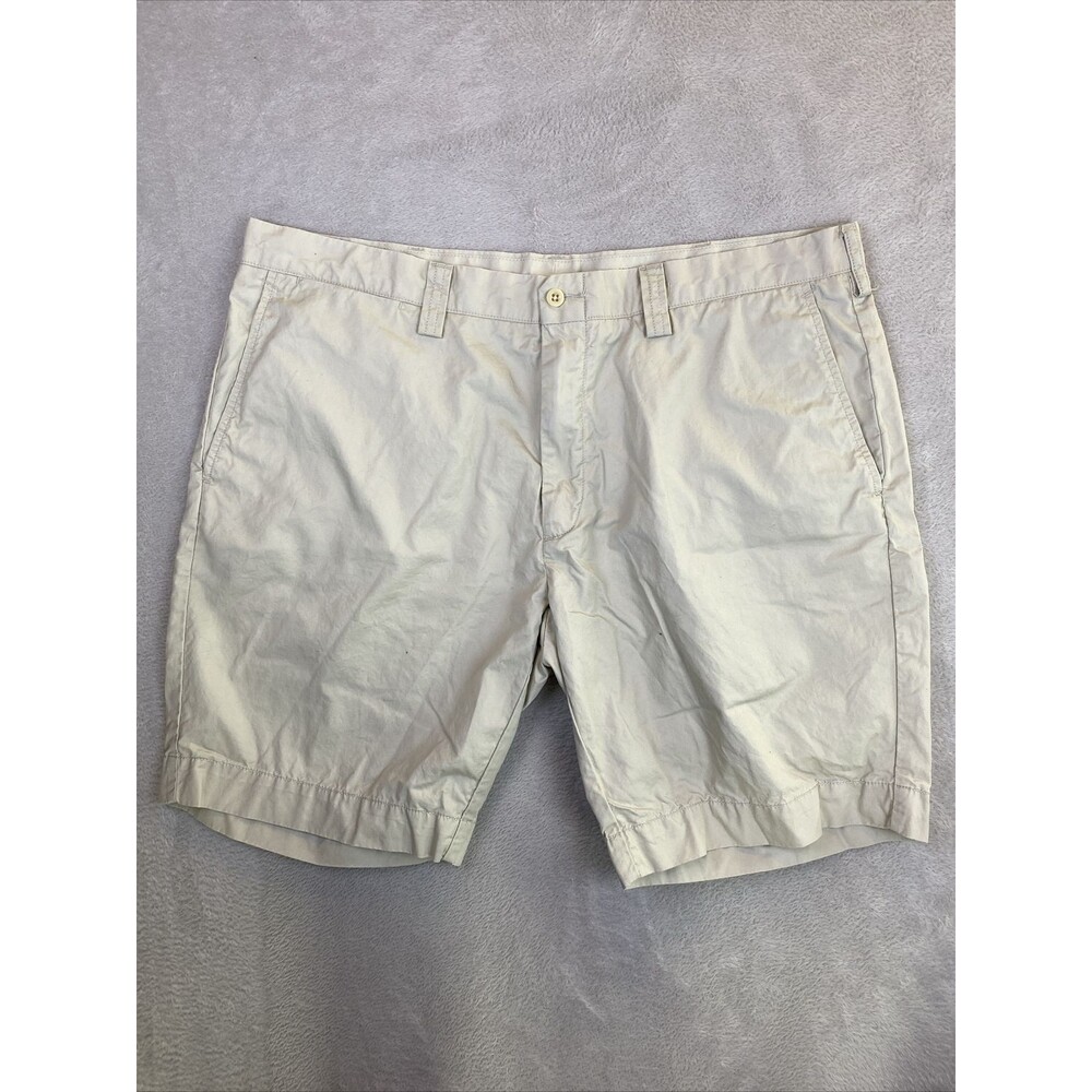Polo Ralph Lauren Chino Shorts Men's 40 Khaki Beige Classic Fit Flat Front